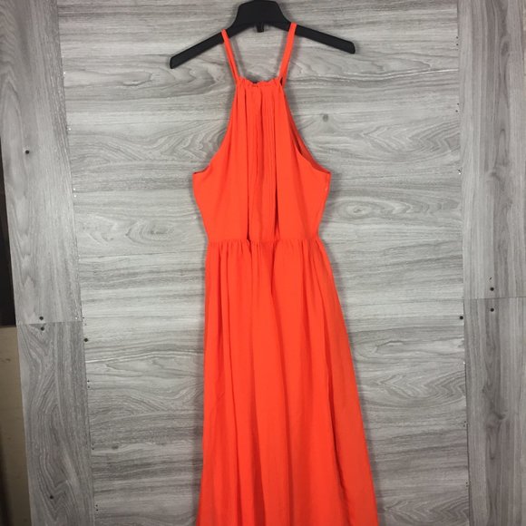 Nicole Miller Studio Halter Pleated Midi Dress - Picture 3 of 7